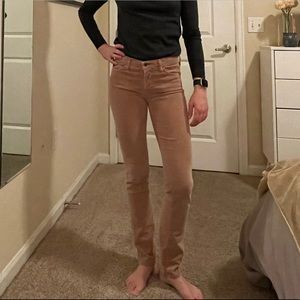 AG the Prima cigarette velvet corduroy pants size 24R
